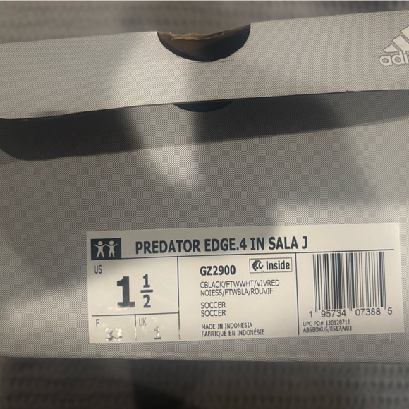 Adidas Predator Edge.4 Indoor Soccer Shoes - Picture 1 of 4